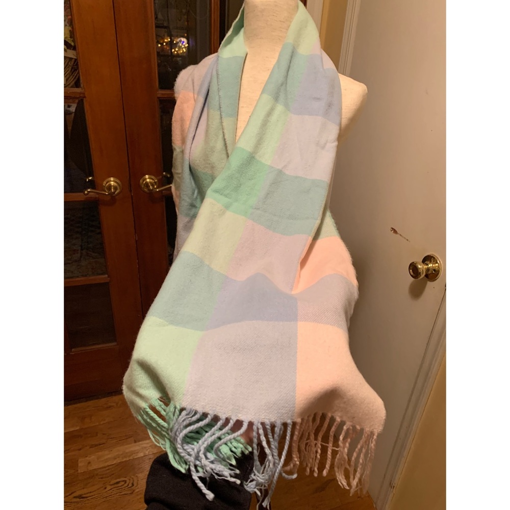 Pastel Pink, Purple, Green, and Blue Neck Scarf